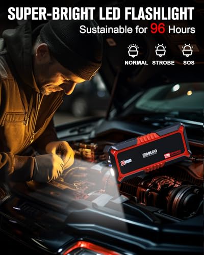 4000A Peak Car Battery Jump Starter with Jumper Cable H7351