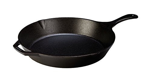 12 inch Seasoned Cast Iron Skillet with Silicone Hot Handle Holder A5841