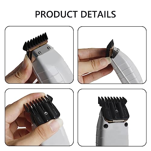 4 Pack Clipper Guards, 1/16", 1/8", 1/4", 3/8", Black Q47185