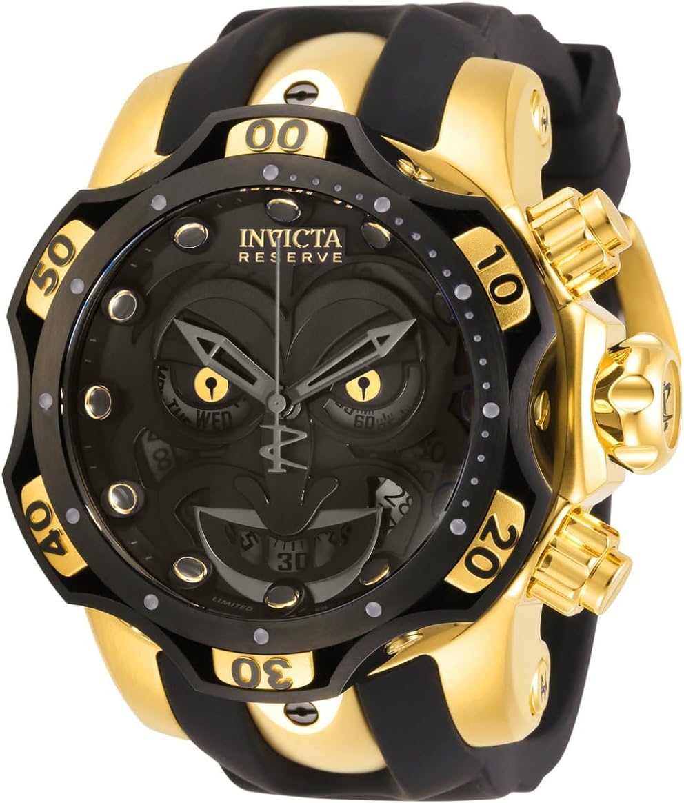 52.5mm Stainless Steel Aluminum Black Watch B3979