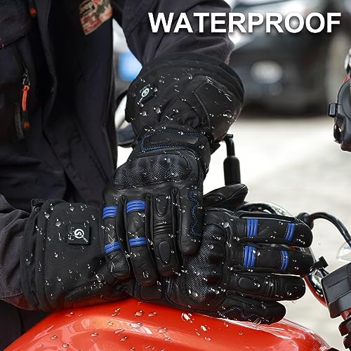 Professional Heated Motorcycle Gloves with 12V Charging Cord K392