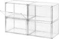 Clear Shoe Storage Box Stackable 4-Pack P34591