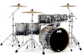 7-Piece Maple Shell Pack with Chrome Hardware Silver to Black Fade N988975