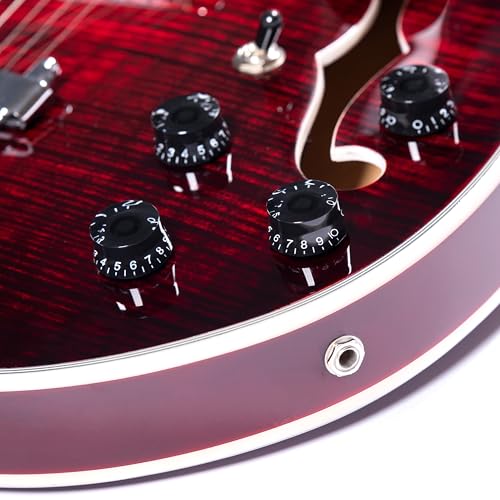 Black Semi-Hollow Body Electric Guitar L35388
