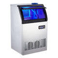 Stainless Steel Freestanding Ice Maker with 33 Lbs Ice Storage, 100 Lbs/24H F21153