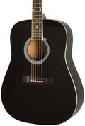 Black Dreadnought Acoustic Guitar Z602