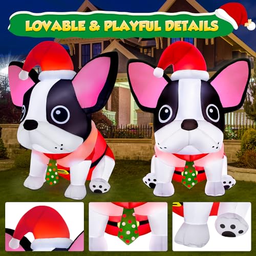 12FT Giant Christmas Inflatables Snowman Decorations Built-in Music Box & 360° Rotation 3-Colored LEDs Huge Christmas Inflatable U3871