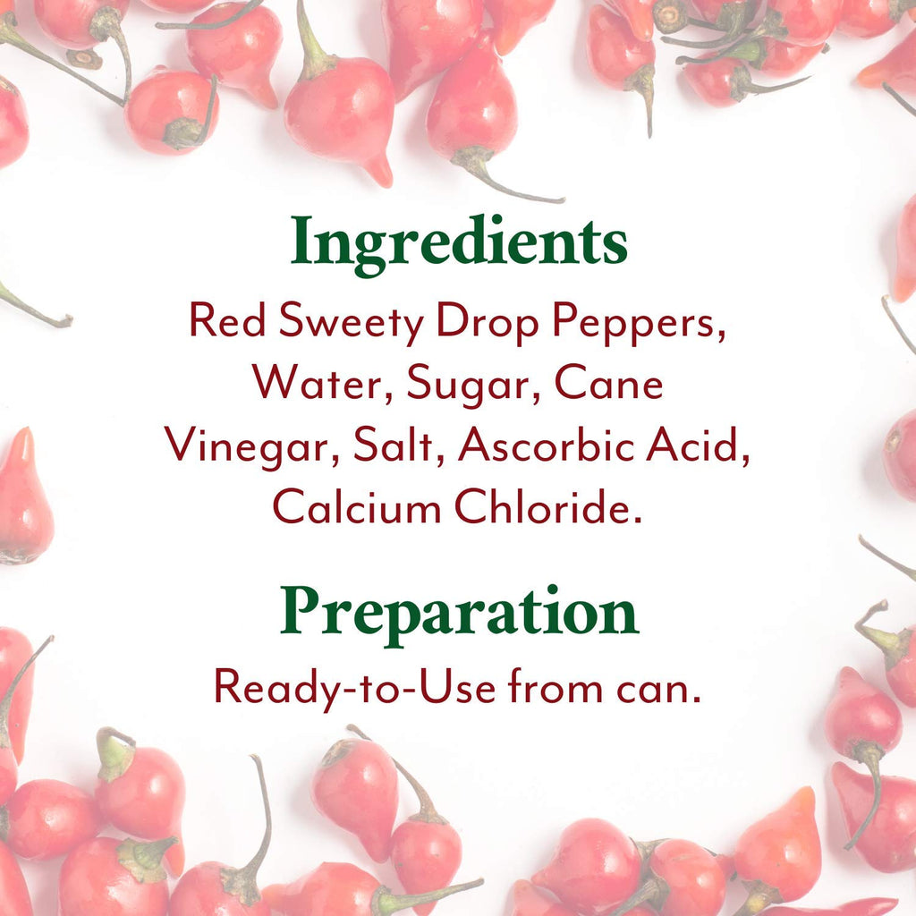 Red Sweety Drop Peppers, 28-Ounce Can O7185