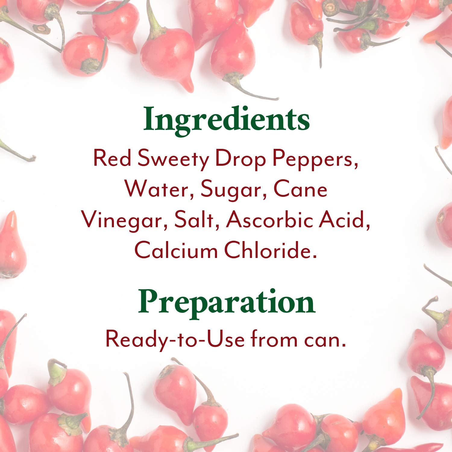 Red Sweety Drop Peppers, 28-Ounce Can O7185