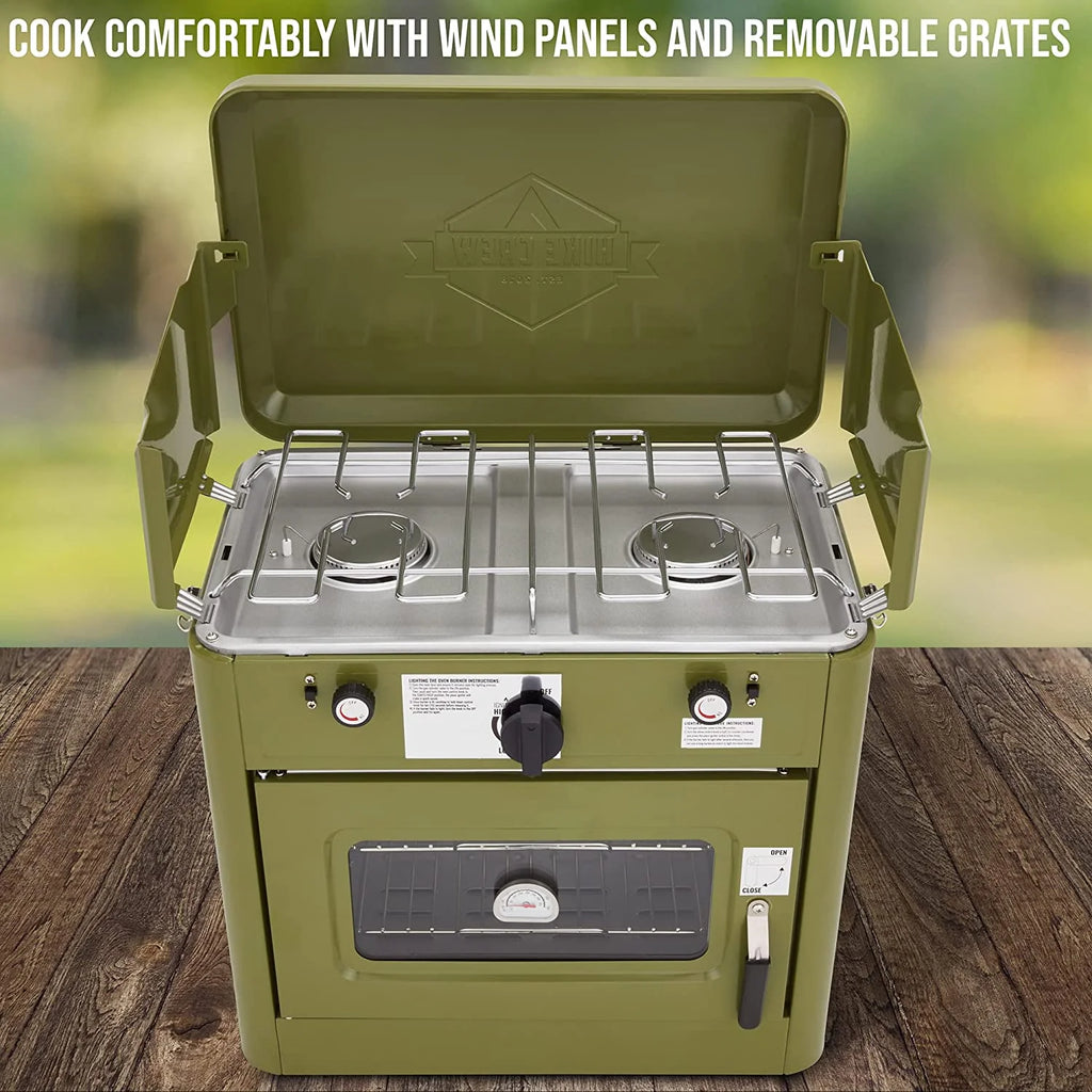 2 Burner Portable Propane Camping Stove with Carry Bag M403