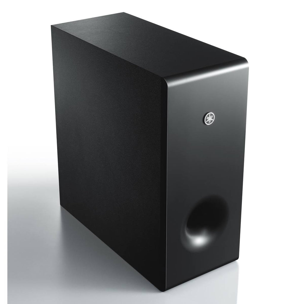 Black Sound Bar with Wireless Subwoofer and Wireless Speakers J6586