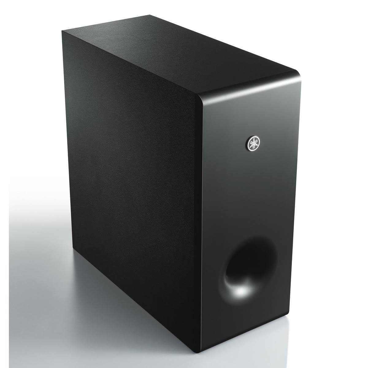 Black Sound Bar with Wireless Subwoofer and Wireless Speakers J6586