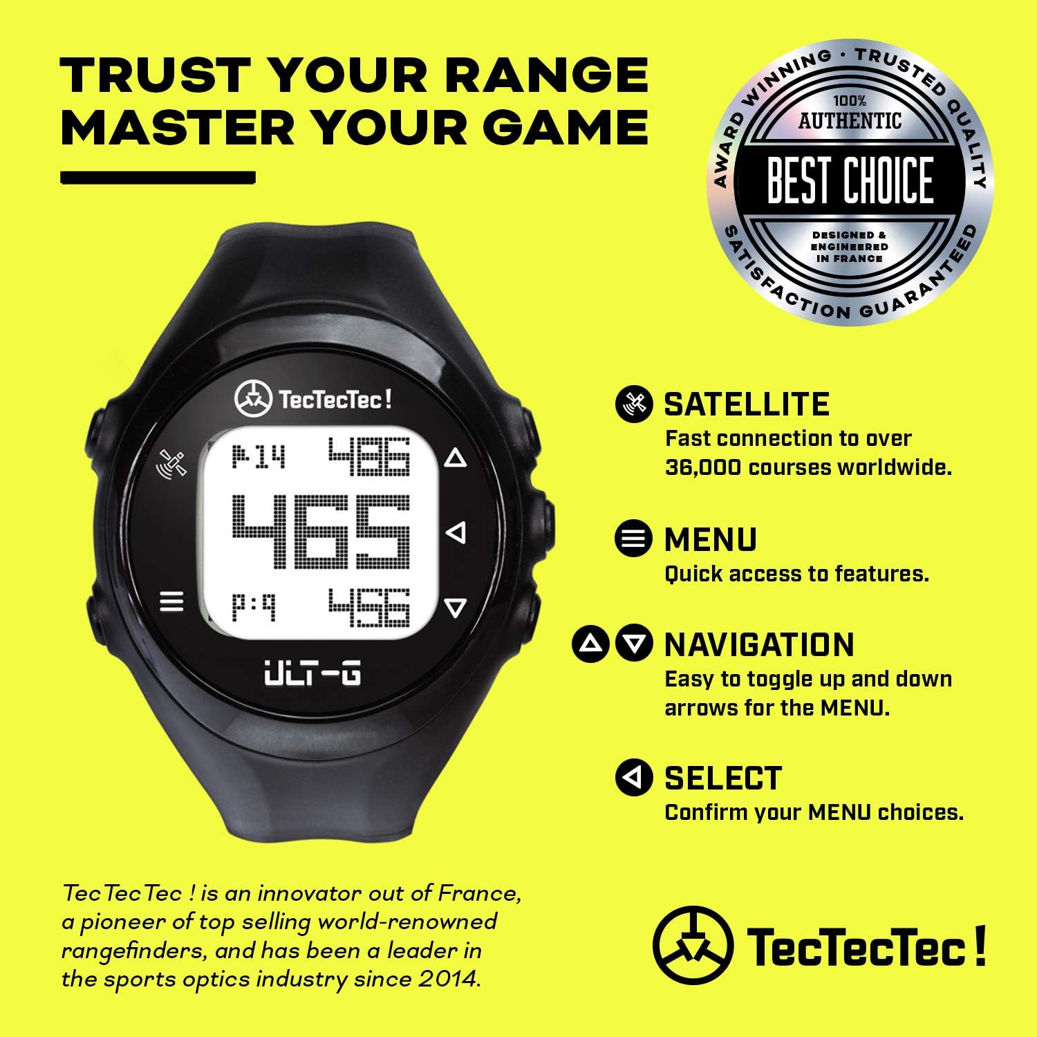 Black Golf GPS Watch G240