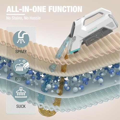 Handheld Cordless Carpet Cleaner with 2 Water Tanks R8091