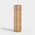 Walnut 6 Tier Bamboo Rotating Bookshelf L7745