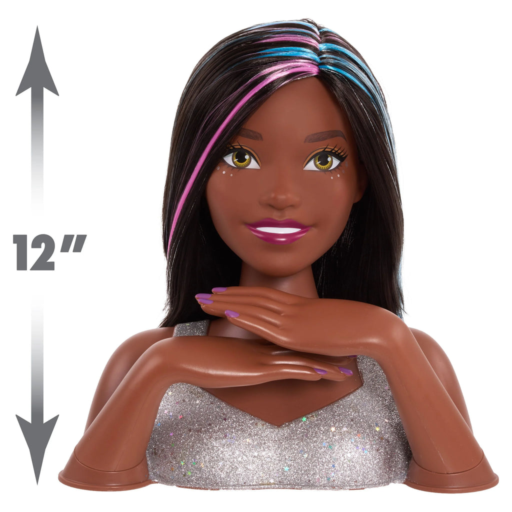 20-Piece Styling Head, Black Hair, Kids Toys E971