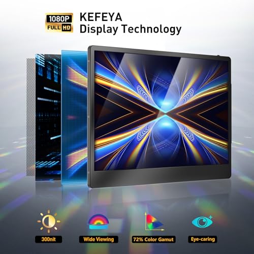 15.6" Portable Monitor with 120% sRGB, FHD IPS & 235° Rotation U203