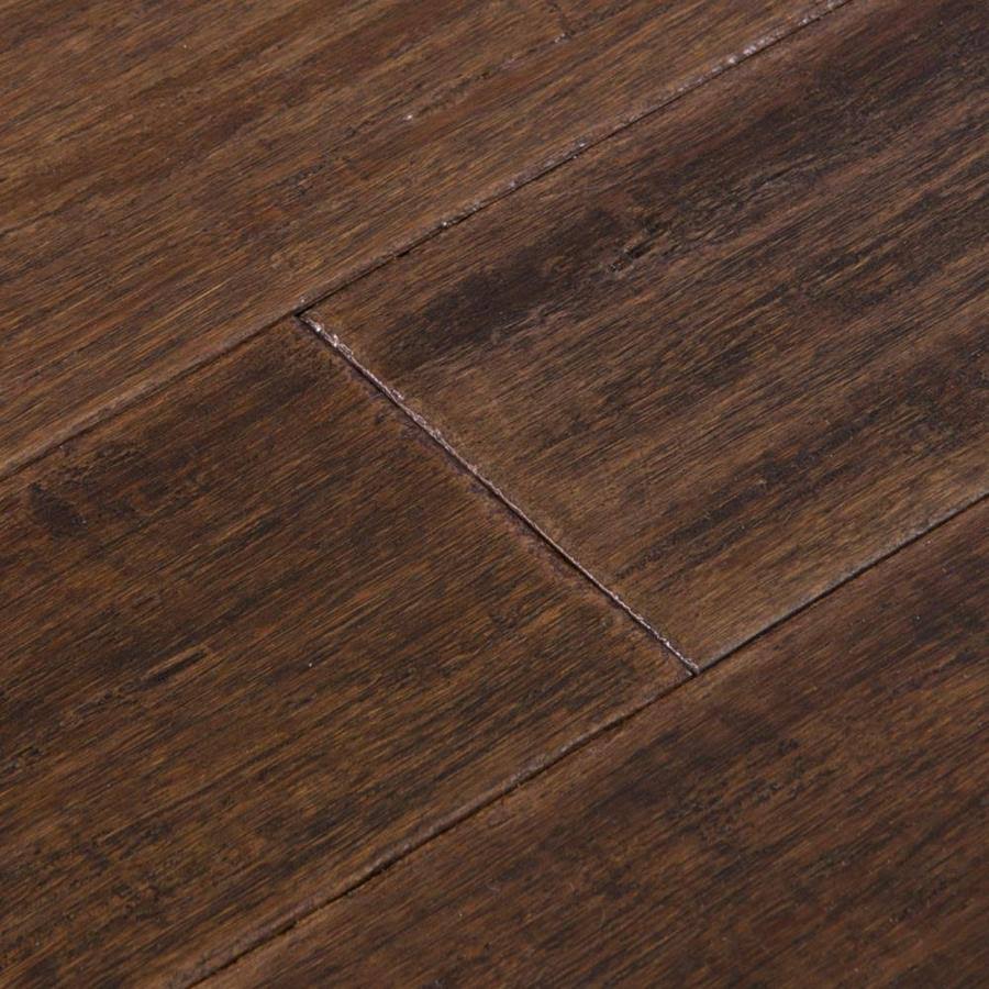 5.31-in Vintage Port Bamboo Handscraped Engineered Hardwood Flooring (21.5-Sq ft) Brown B966881