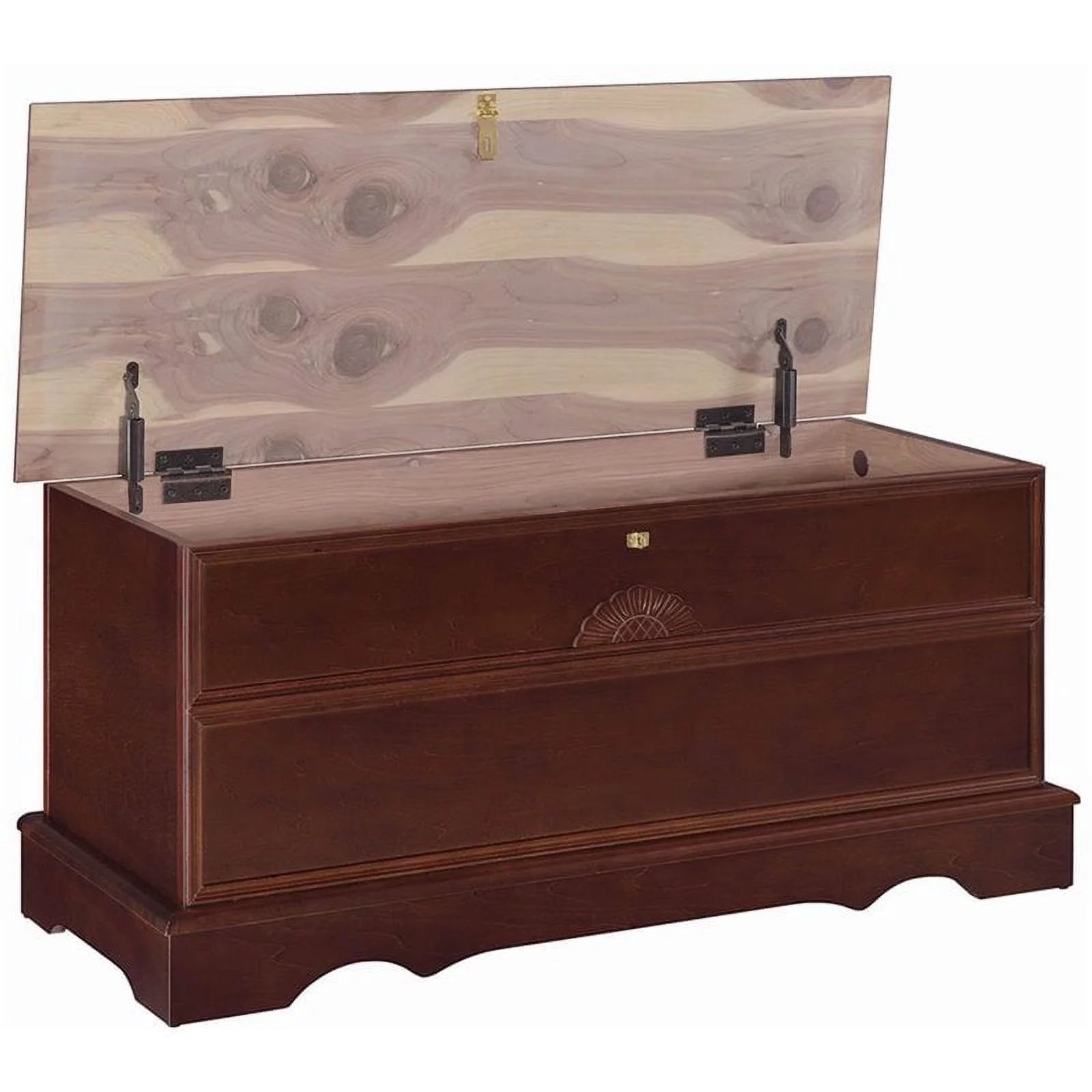 Rectangular Wood Cedar Chest in Brown B6974