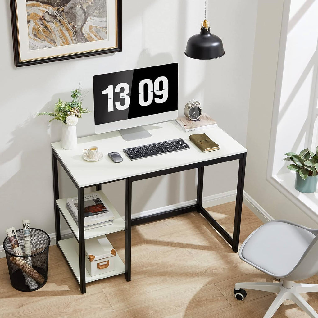 40 inch Computer Desk with 2-Tier Shelves G18065