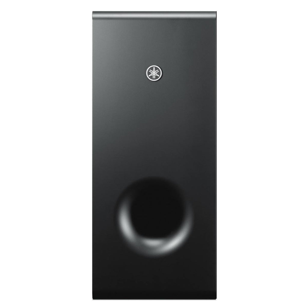 Black Sound Bar with Wireless Subwoofer and Wireless Speakers J6586