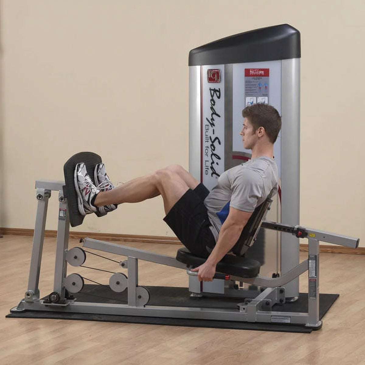 310 lbs. Weight Stack Leg Press and Calf Raise Machine E2036