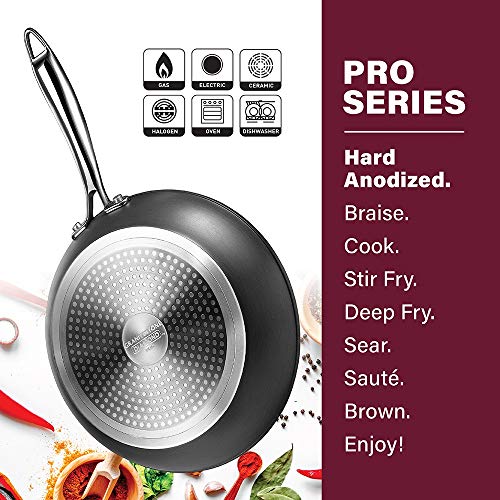 Hard Anodized Nonstick Frying Pan Set 10" & 11.5" Skillet Set Z838583