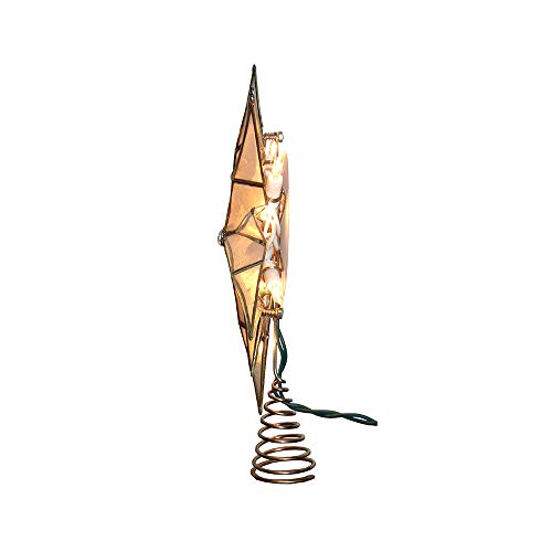 10-Light 12-Point Capiz Star Treetop F595