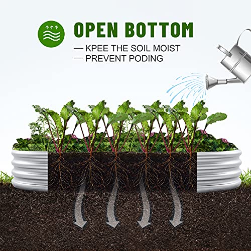 Galvanized Raised Garden Bed Kit X6635