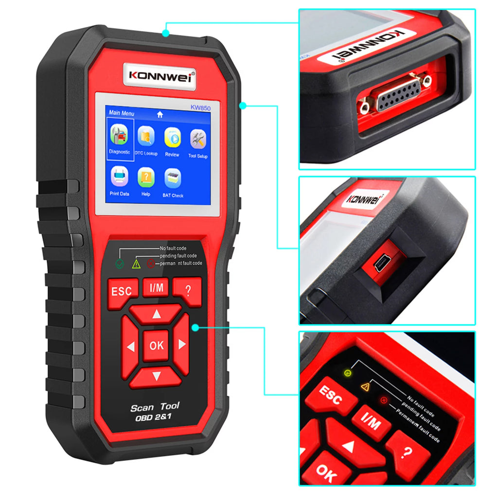 OBDII Scanner Code Reader Diagnostic Scan Tool I4770