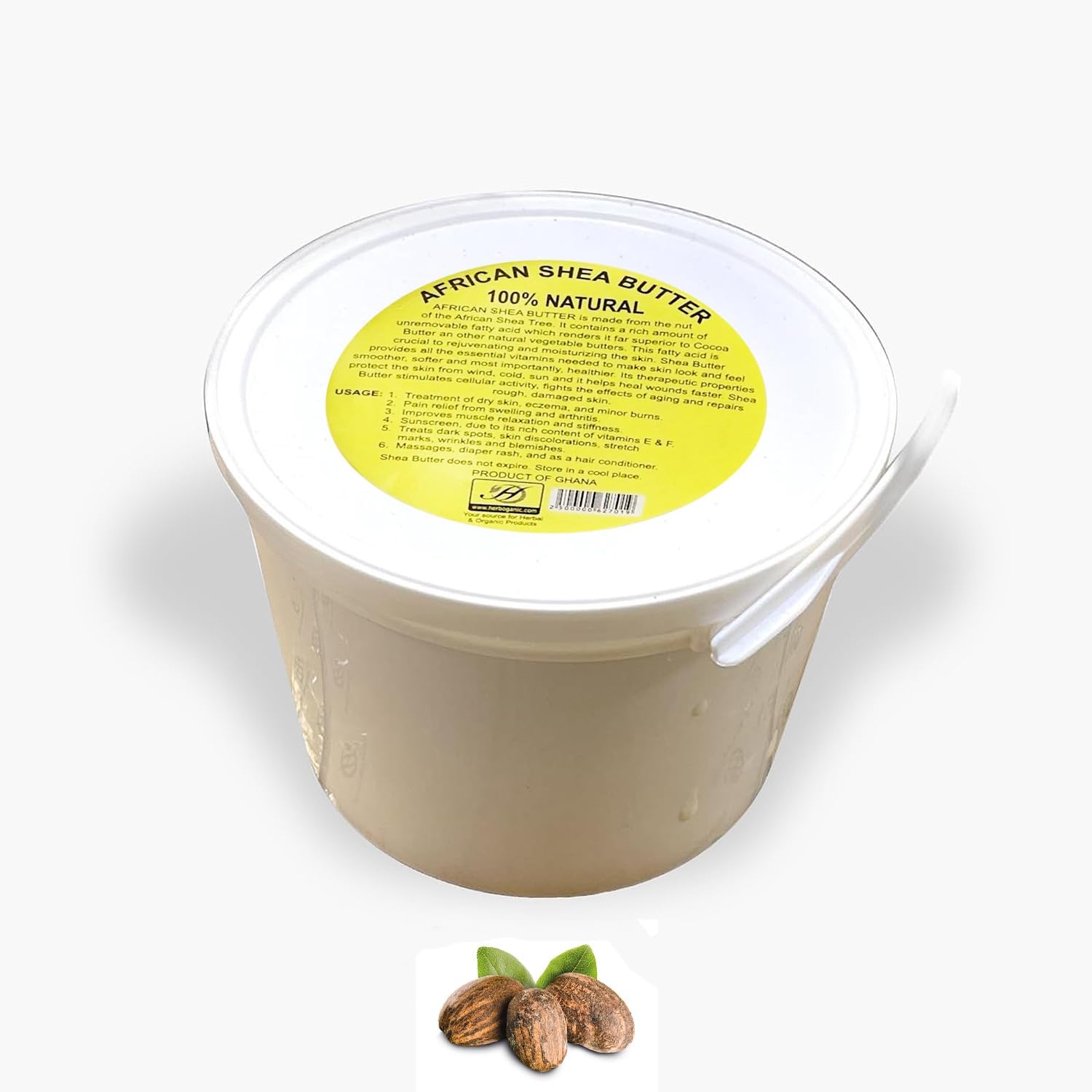 100% Natural Unrefined Shea Butter, 3 lb S133