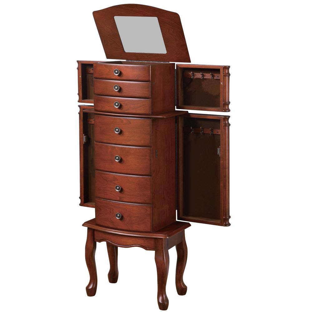 Warm Brown Jewelry Armoire P997