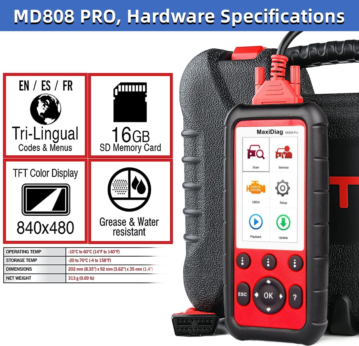 OBD2 Scanner Diagnostic Scan Tool O9542
