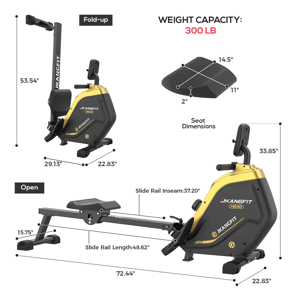 Folding Magnetic Rowing Machine F671
