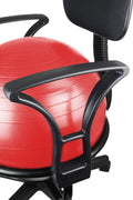 Red Metal Ball Chair with Arms F697
