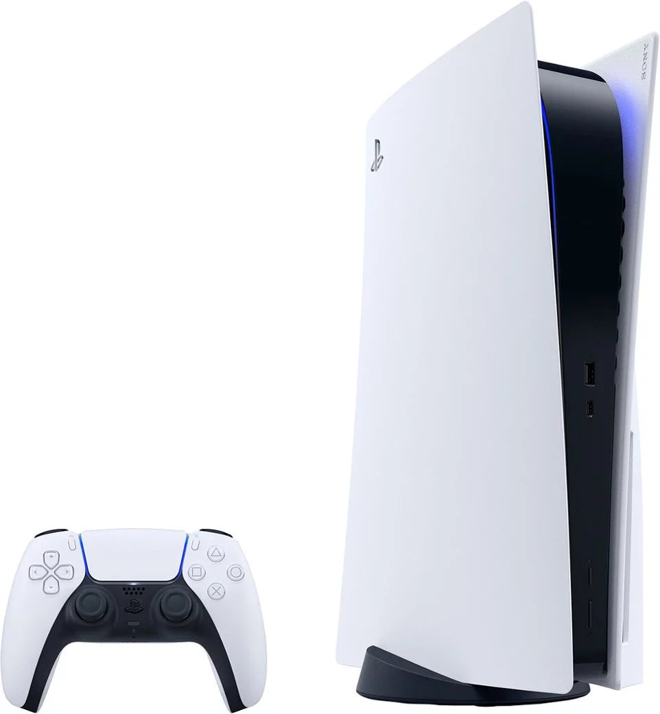 White PlayStation 5 Gaming Console with Wireless Controller E51351