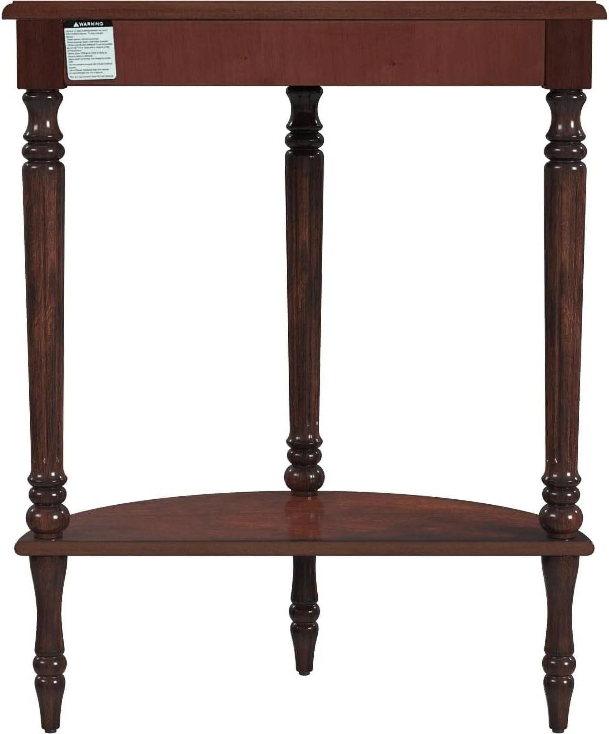 Cherry Brown Demilune Console Table U106107