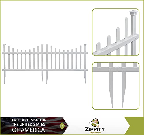 White Vinyl Picket Fence Kit 2.5 ft. H x 3.5 ft. W 2 Fence Panels R157
