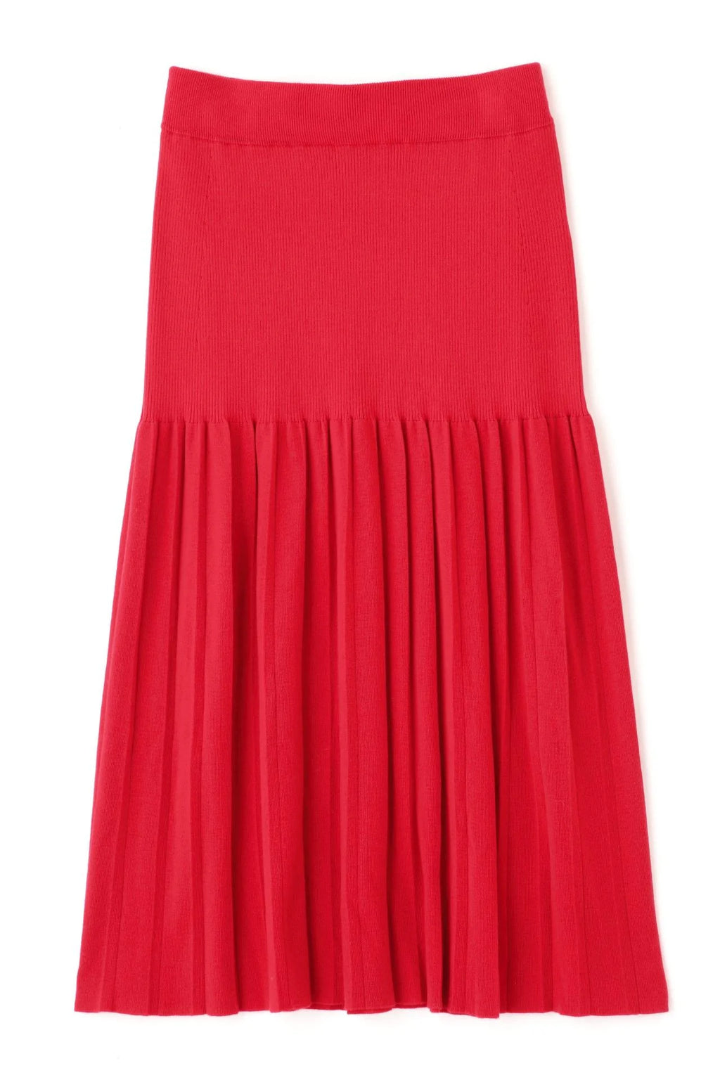 Knit pleated skirt J326214