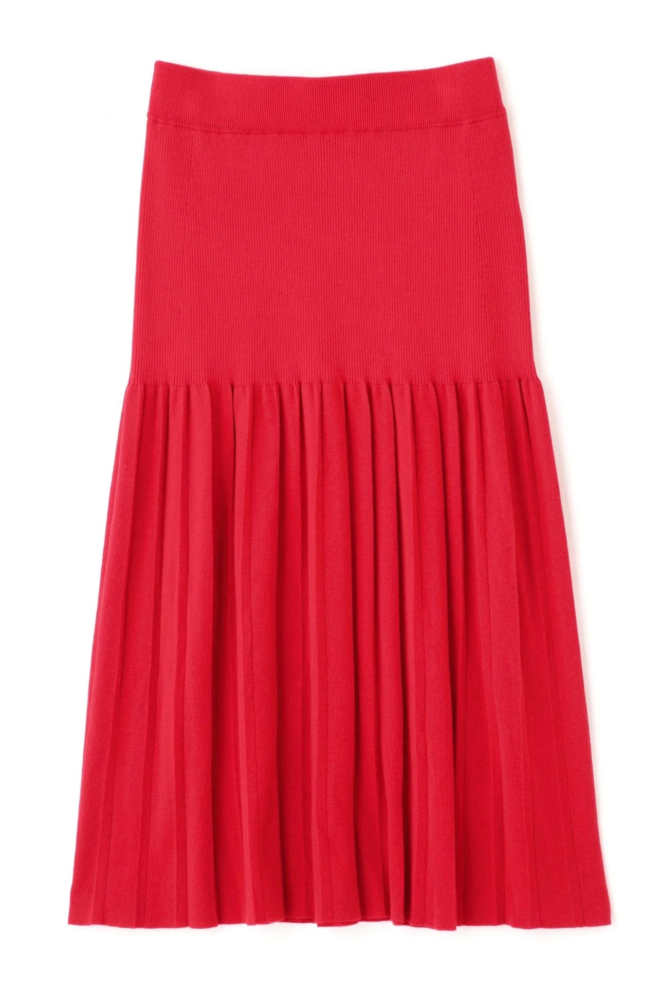 Knit pleated skirt J326214