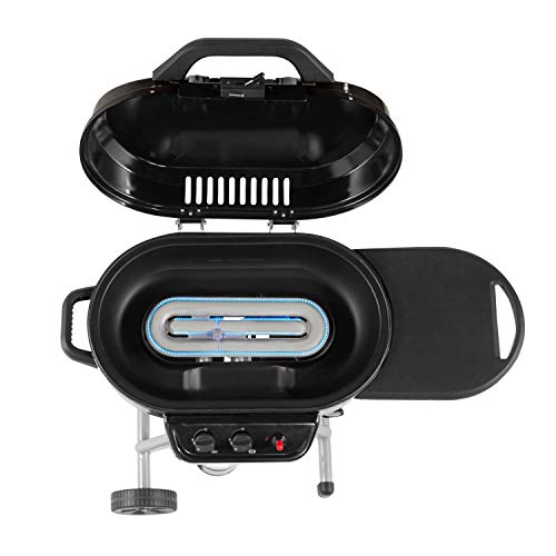 Portable Stand-Up Propane Grill with Push-Button Starter V63058